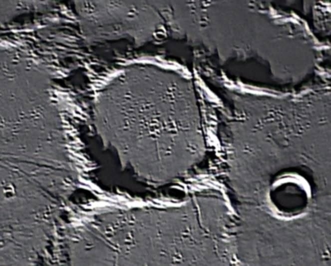 Lunar crater detail