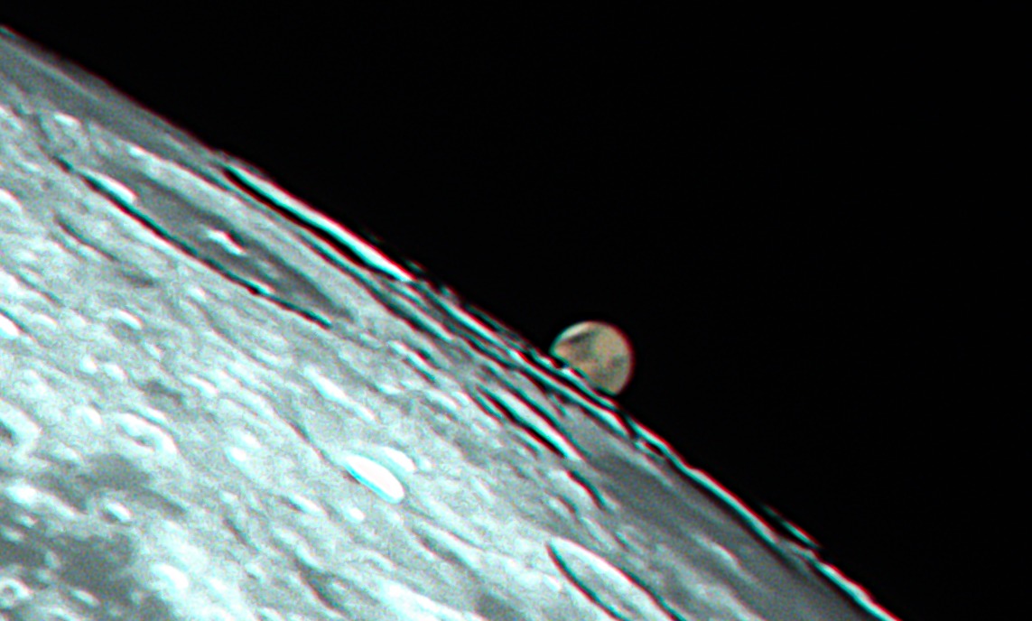 Mars occultation by the Moon
